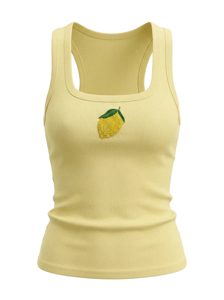 Yellow Lemon Vest Top – Storm Label