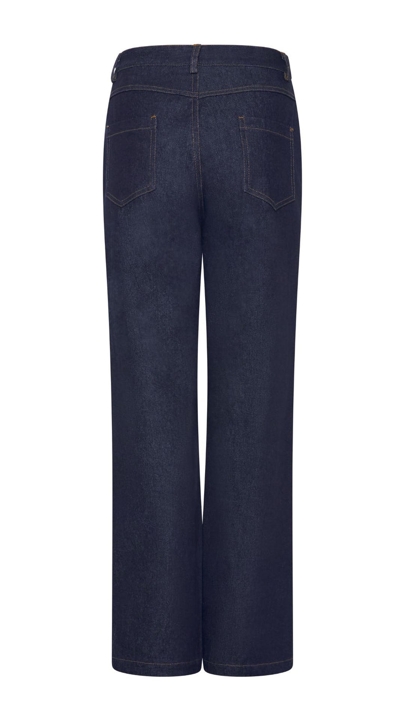 Dark Denim Button Jeans