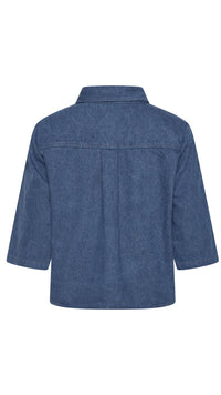 Faded Denin Button Over Shirt