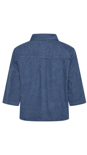 Faded Denin Button Over Shirt