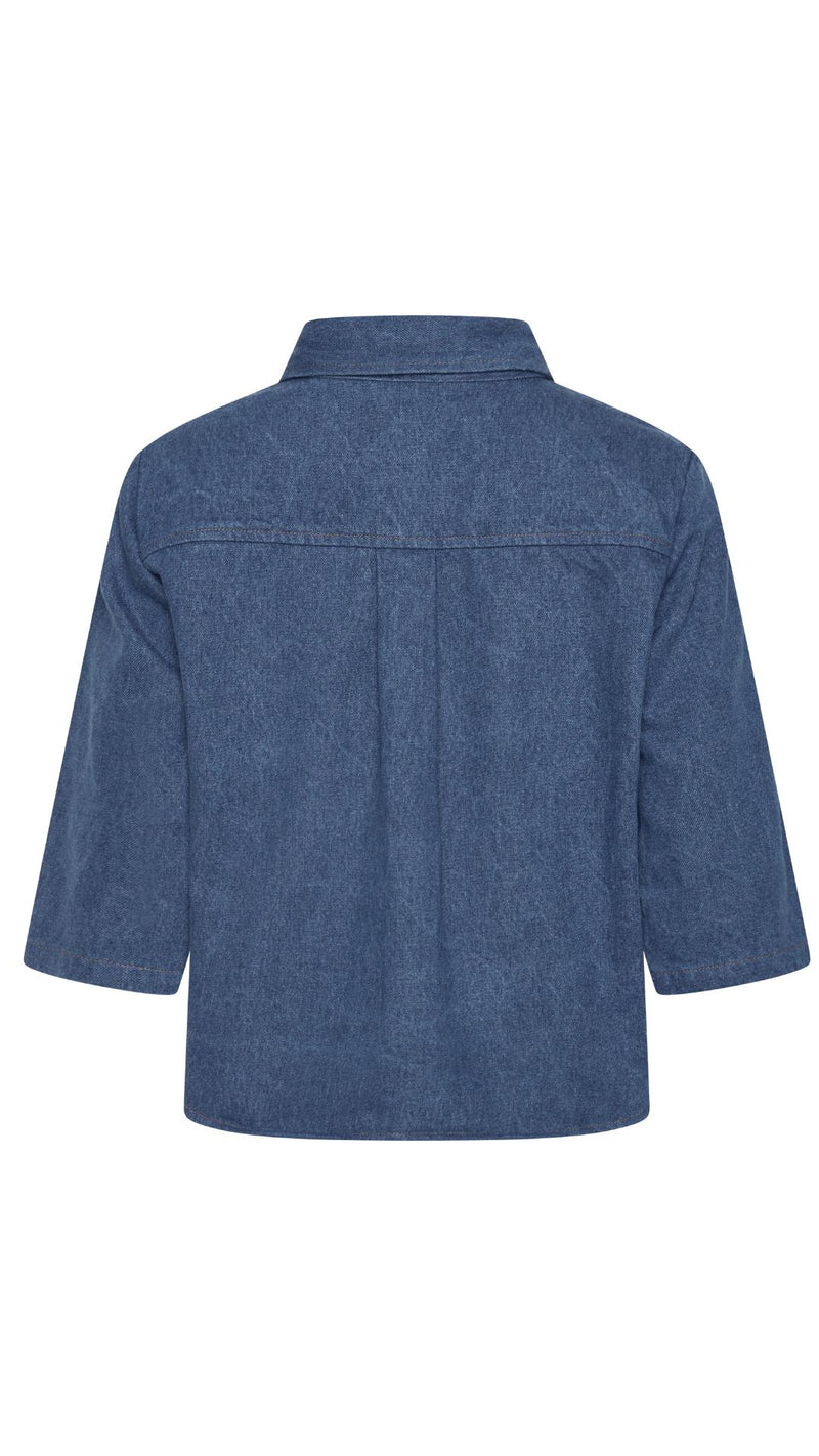 Faded Denin Button Over Shirt