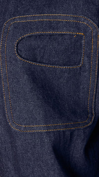 Dark Denim Button Over Shirt