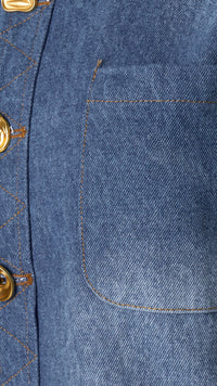 Faded Denin Button Over Shirt