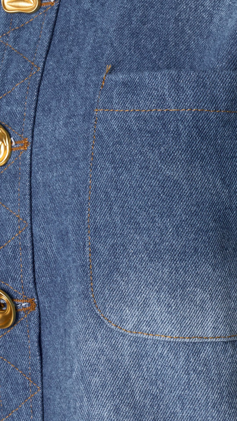 Faded Denin Button Over Shirt