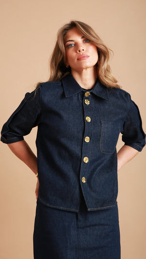 Saxe Denim Shirt