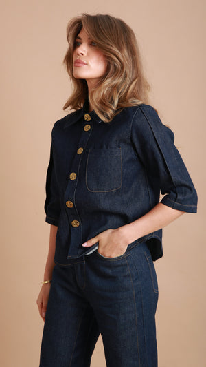 Saxe Denim Shirt