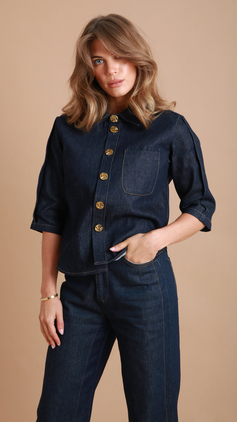 Saxe Denim Shirt