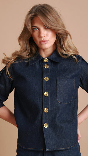 Saxe Denim Shirt