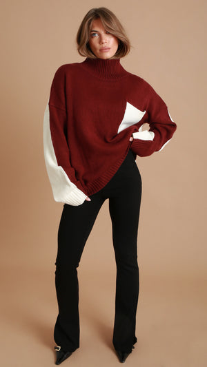 Maroon Wool Jumper