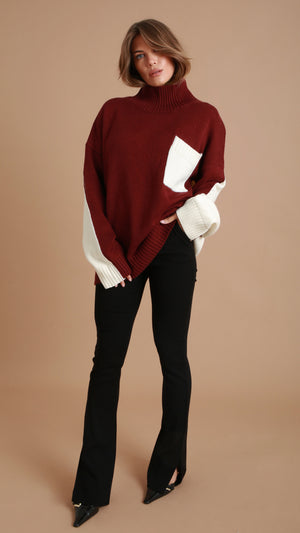 Burgundy Wool Jumper