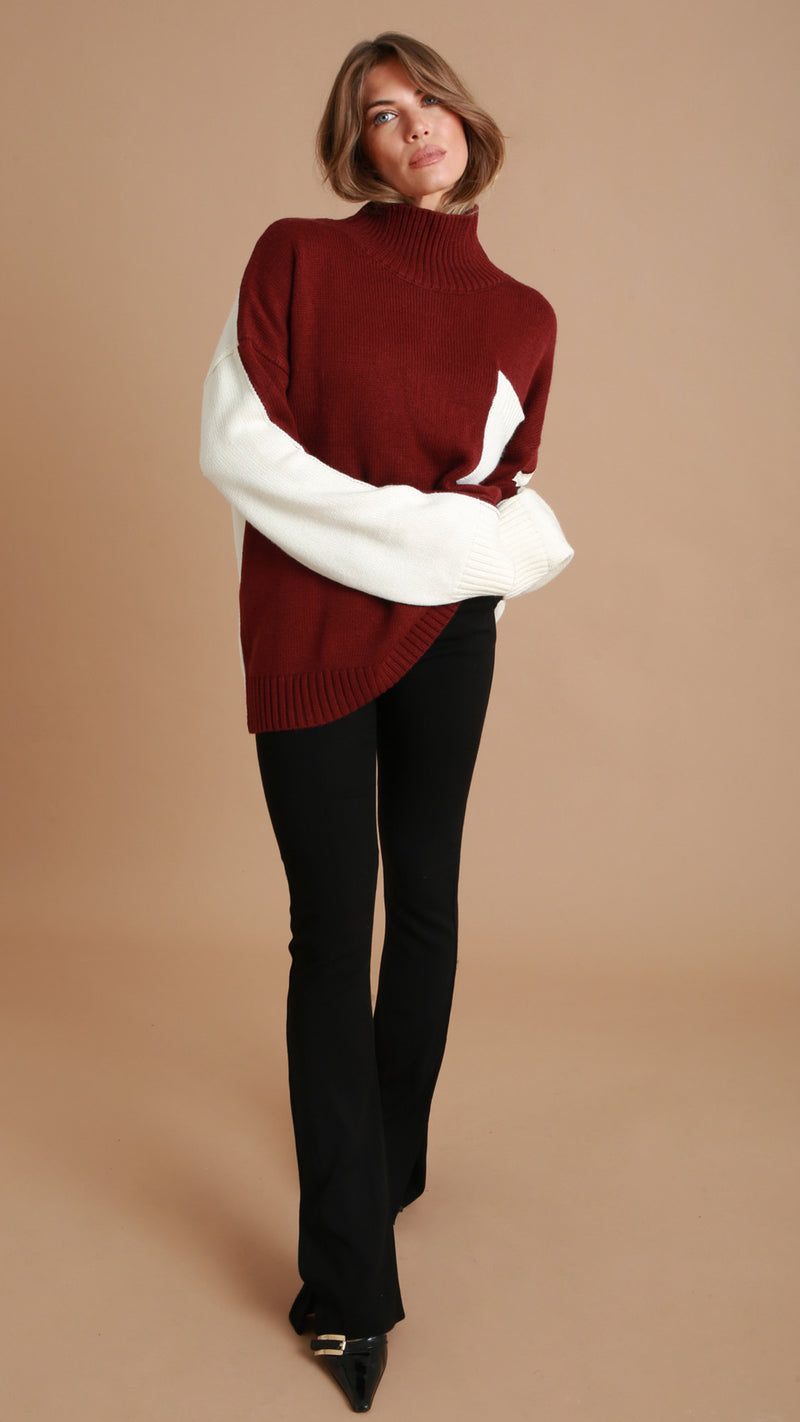 Burgundy Wool Jumper