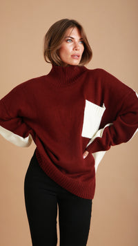 Burgundy Wool Jumper