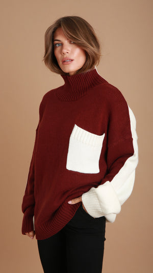 Maroon Wool Jumper