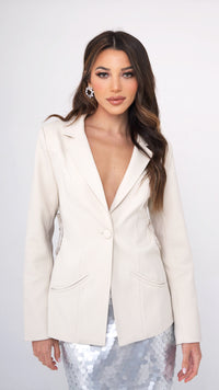 Iris Cream Blazer
