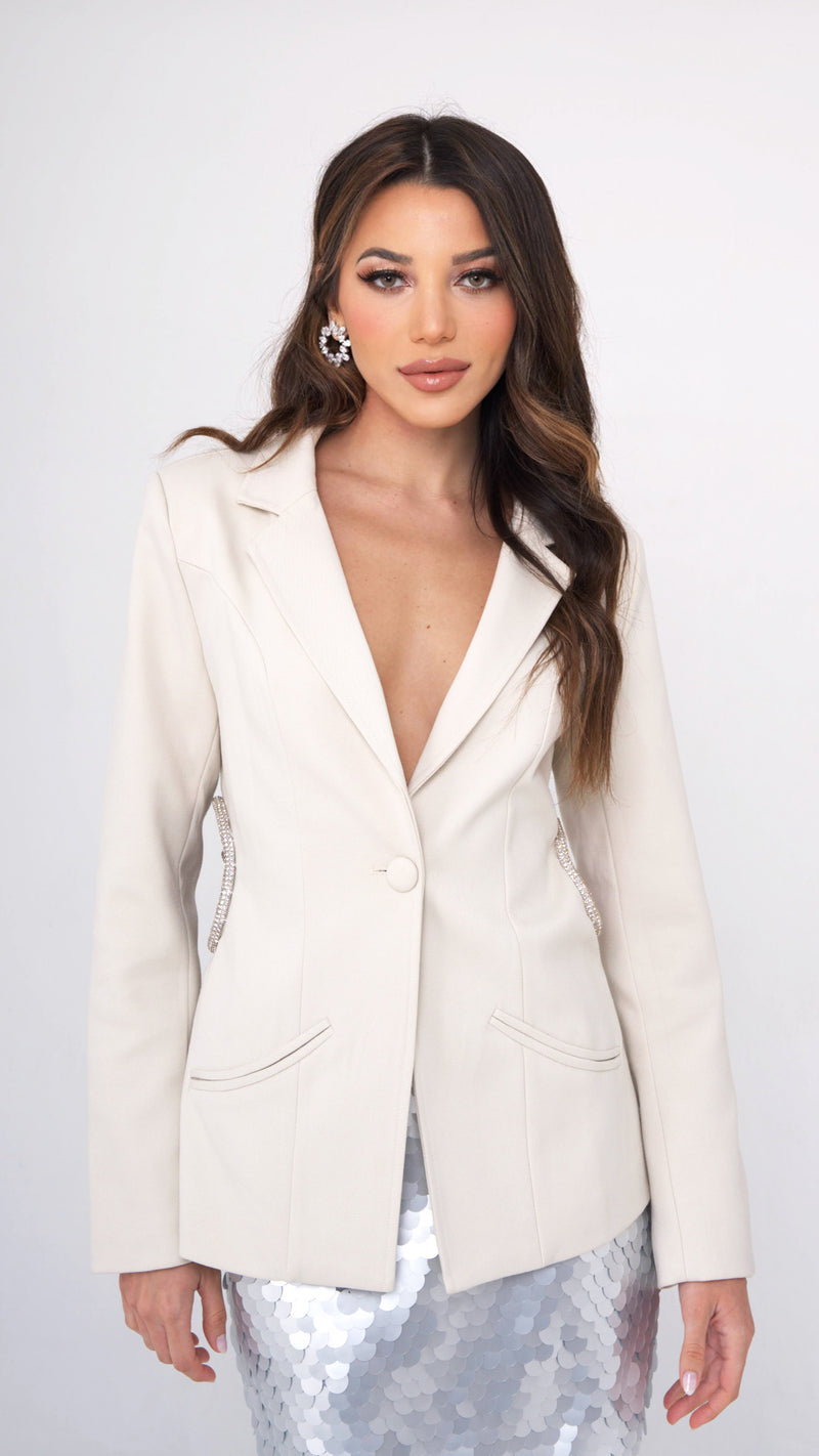 Iris Cream Blazer