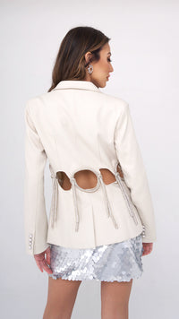 Iris Cream Blazer