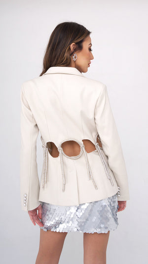 Iris Cream Blazer