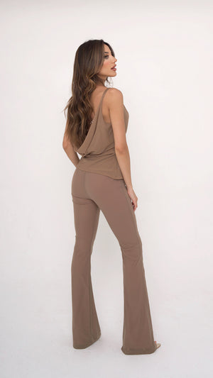 Sienna Caramel Mesh Trouser