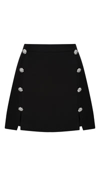 Amaya Black and Crystal Skirt