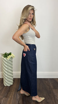 Palma Denim Maxi Skirt