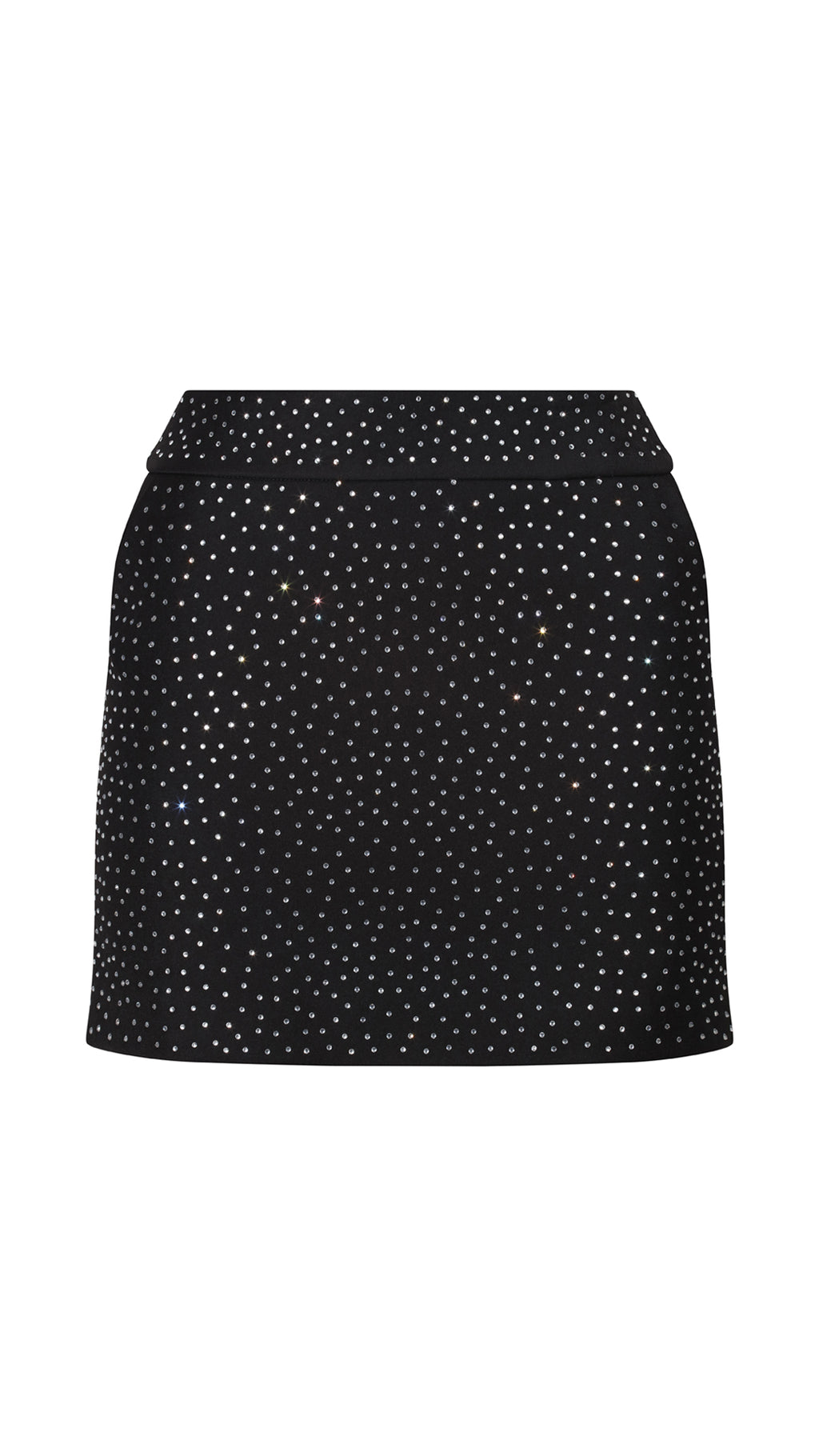 Opulence Black and Rhinestone Skirt