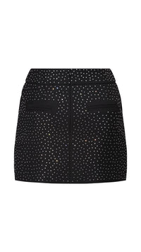 Opulence Black and Rhinestone Skirt