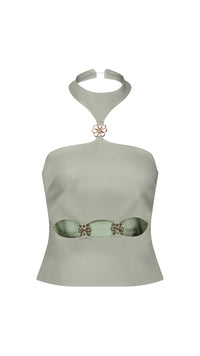 Daisy Sage Green Top