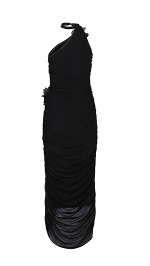 Jalia One Shoulder Black Dress