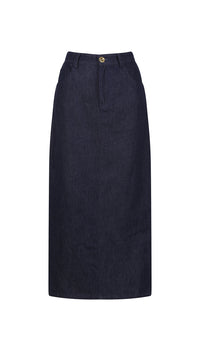 Saxe Denim Maxi Skirt