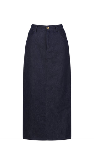 Saxe Denim Maxi Skirt