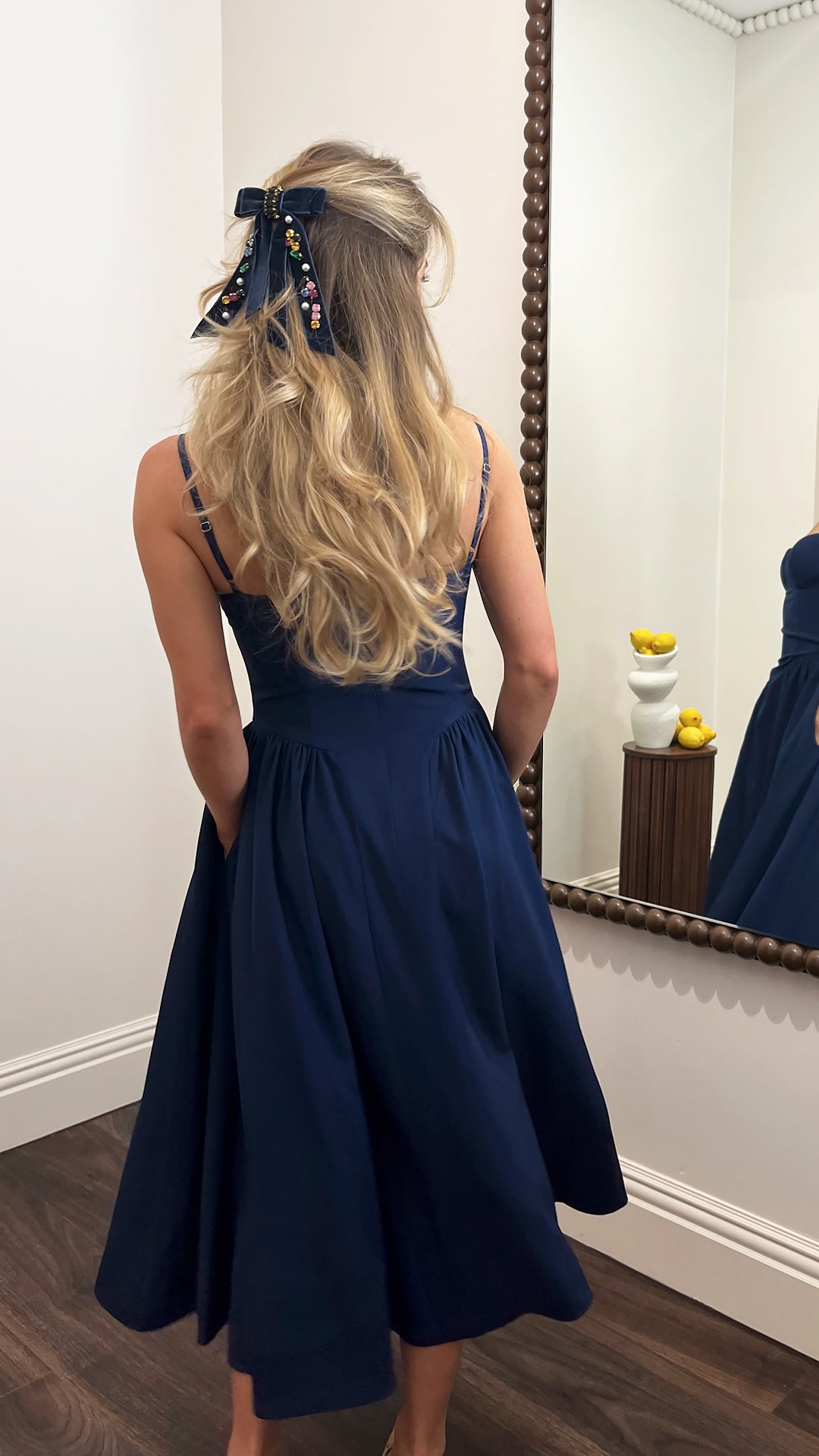 anacapri midi dress Anacapri Navy Midi Dress Storm Label