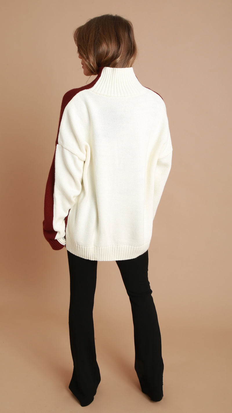 Burgundy Wool Jumper