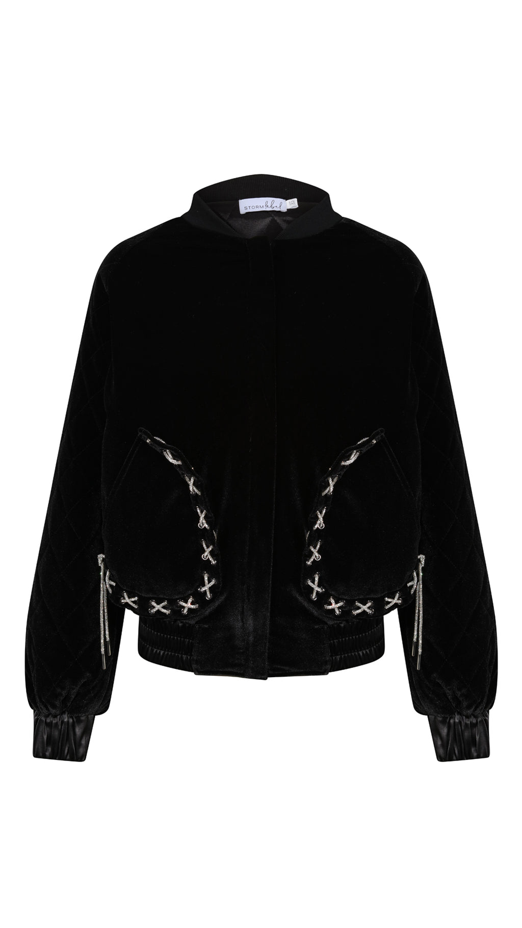 Reversible Black Velvet Bomber