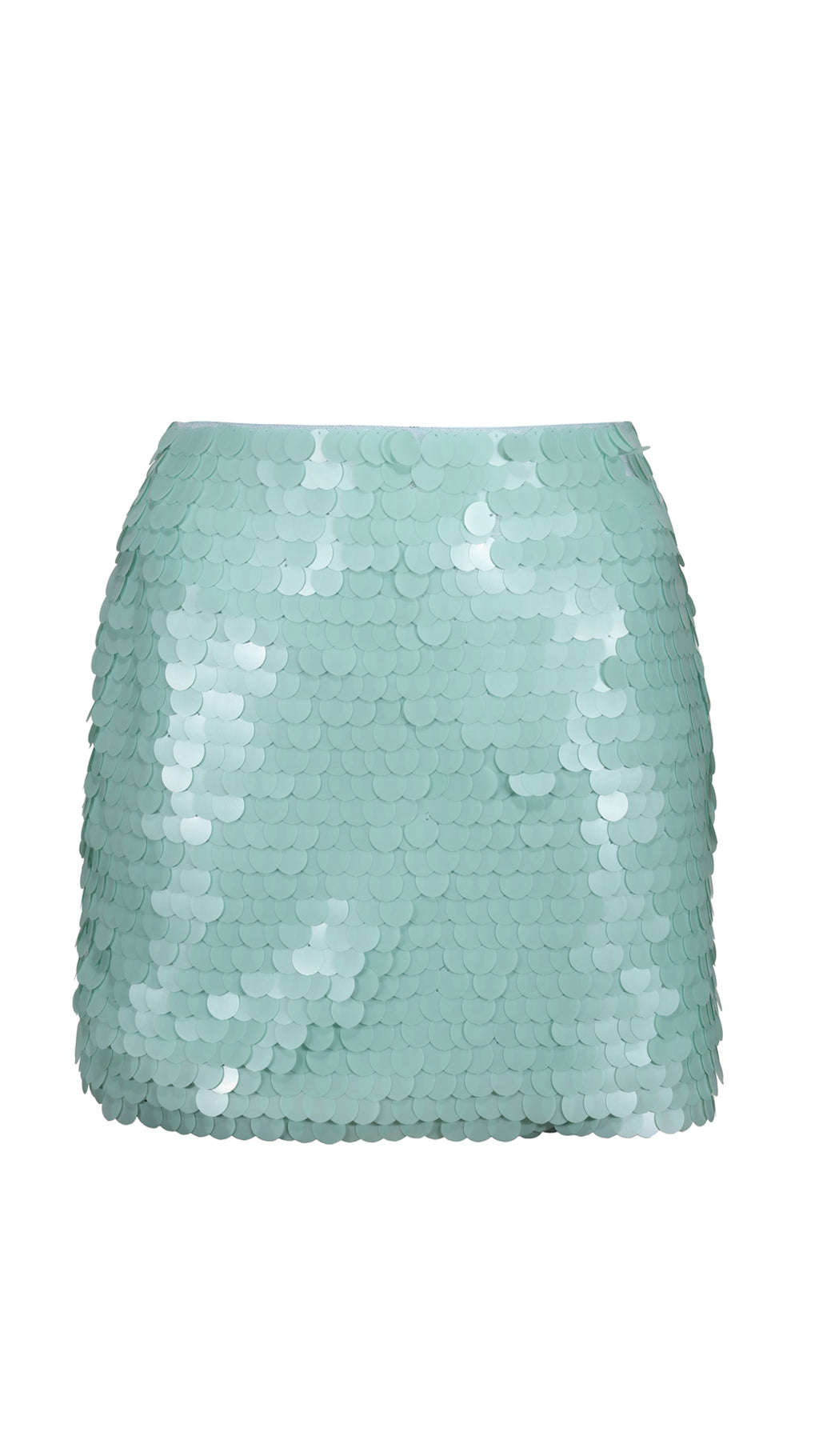 Mint Green Disc Sequin Skirt