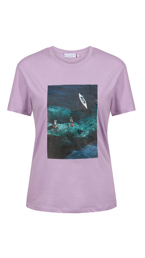 Amalfi Lavender Printed T-shirt