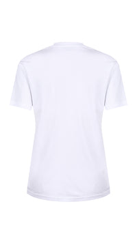 Pool Side White Printed T-shirt