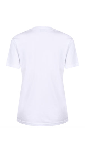 Ladies Day White Printed T-shirt